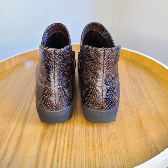 Fitflop Supermod Brown Snakeprint Ankle Boot - Picture 3 of 10